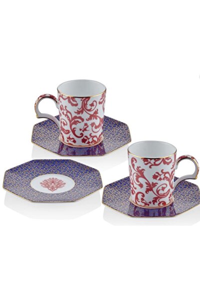 tea delight Blooming Baroque - Set of 2 Coffee Cups Red