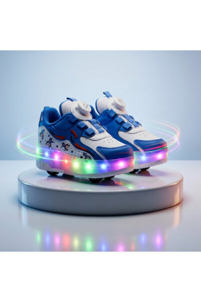 BURUNİ LED Patenli Işıklı Ayakkabı | Tekerlekli Spor Ayakkabı Çocuk | LED Kay...