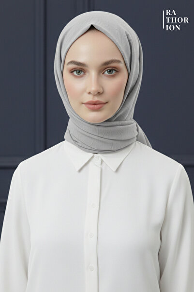 rathorion وشاح من الخيزران باللون الفضي