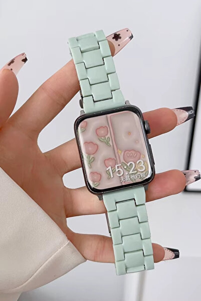 PSGT Reçine Saat Kayışı Apple Watch Band 49/46/45/44mm Çelik Bilezik Serisi 1...