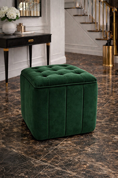 Tasarım Çok amaçli puf tabure kapitone dilimli