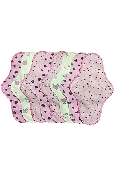 Ponped Doğal Yıkanabilir Kadın Pedi 8'li (GECE)