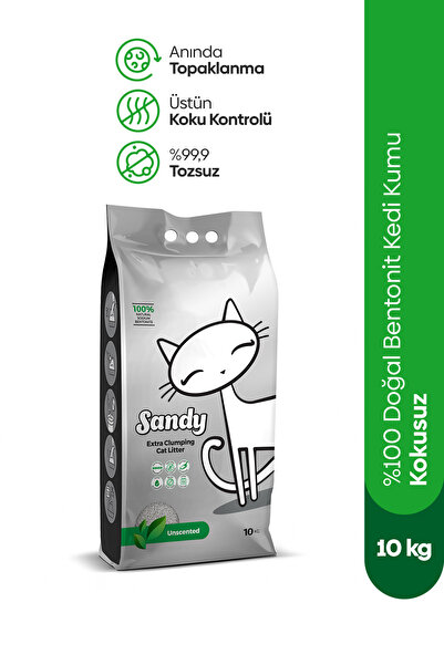 Sandy Kokusuz Topaklanan Kedi Kumu 10kg
