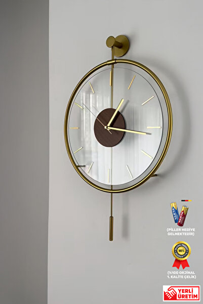 Wallover Design Masivve Ceviz Gold - Orta Boy (37X55CM) Modern Dekoratif Meta...