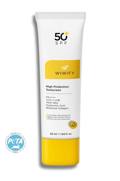 WIWIFY كريم واقي من الشمس عالي الحماية مضاد للعيوب بعامل حماية 50+ Pa++++ (مع...