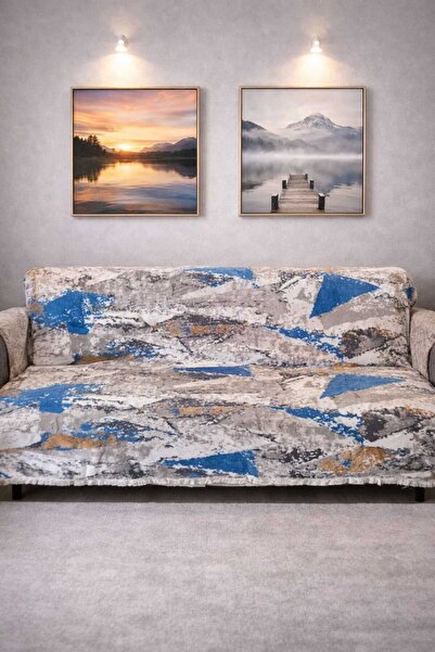 Savana غطاء أريكة سرير أريكة مفردة مهدب شانيل 150x200