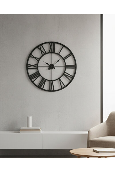Ex Machine Industry Metal Büyük Sessiz Duvar Saati