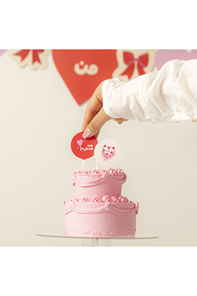 SEEN 10 زينة للكعك، وأقواس، وقلوب