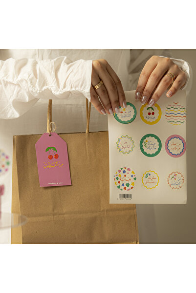 SEEN ملصقات العيد، خطوط وزهور