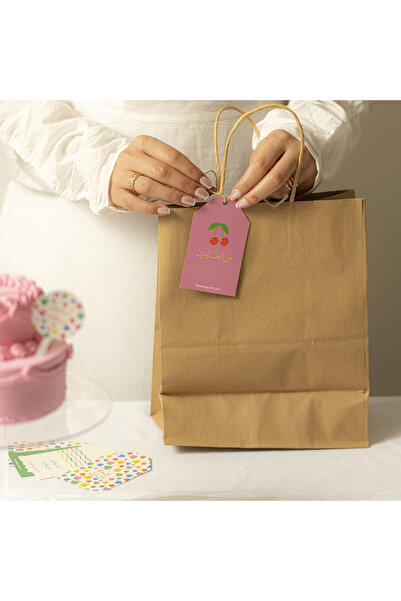 SEEN طقم 12 قلادة إهداء مزينة بخطوط وزهور