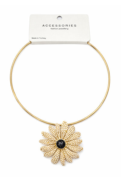 GLOW ACCESSORIES BAE Women's Steel Necklace Flower Zr Model