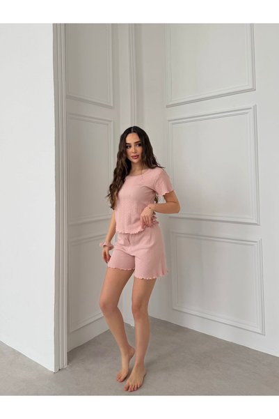 Generic Brand Pure 100% Cotton Shorts Pajamas Women's Set
