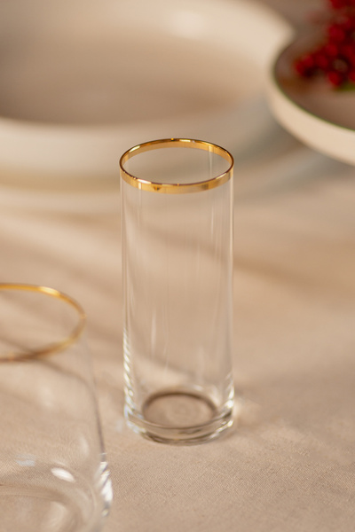 Rakle Avantgarde Gold 4'lü Rakı Bardağı Seti 195 cc