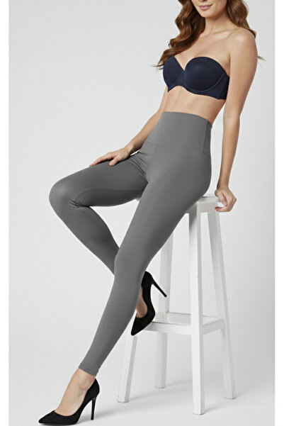 BARUCCA Colanți cu corset negri cu talie înaltă pentru fermitate și recuperare