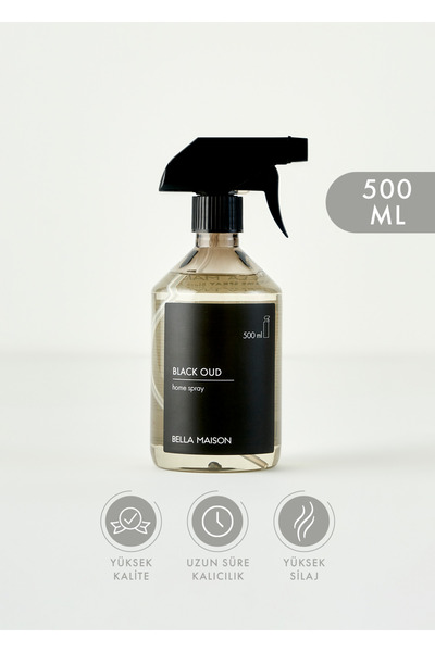 Bella Maison Black Oud Oda Spreyi Siyah (500 ml)