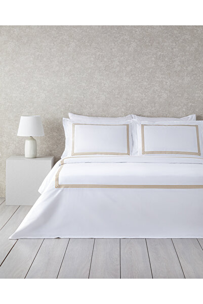 English Home Modern Frame Nakışlı Perkal Super King Çarşaflı Nevresim Takımı ...