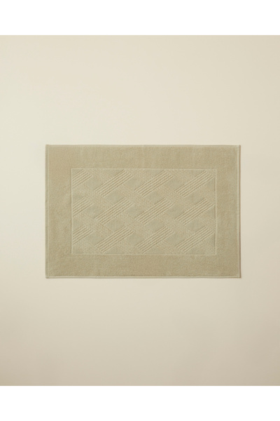 English Home Chic Diamond Pamuk Ayak Havlusu 50x70 cm Açık Yeşil