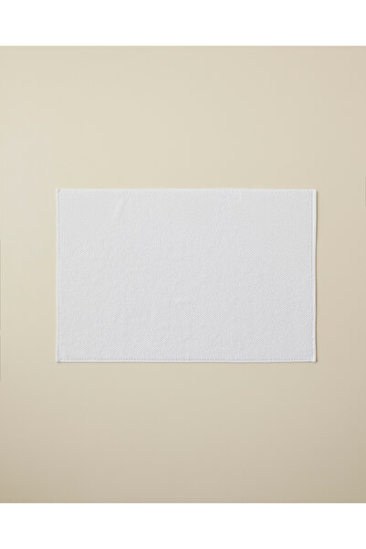 English Home Prosop de picioare din bumbac Sandy Stripe 50x70 cm Alb