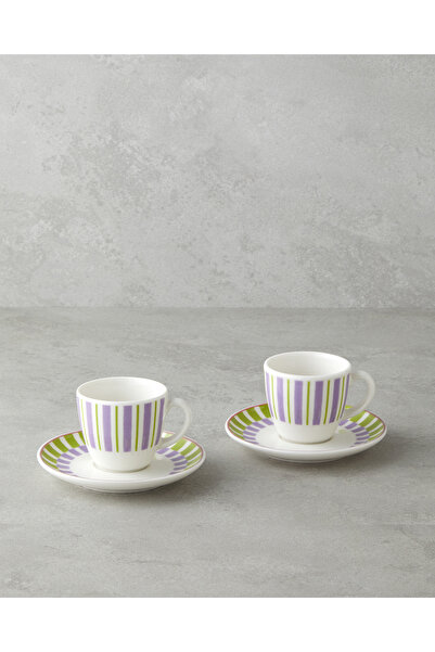 English Home Arian Bone Porselen 4 Parça 2 Kişilik Kahve Fincan Takımı 90 ml ...