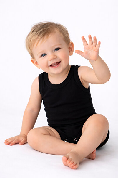 PİNUPTEX Tekli %100 Pamuk Bebek Çıtçıtlı Body / Zıbın