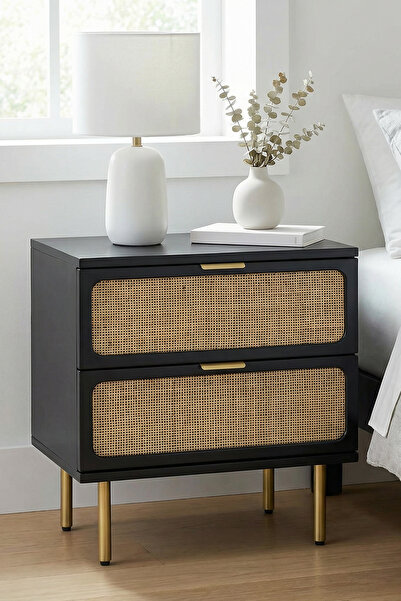 Latanwood Noras Hazeranlı Ahşap Komodin