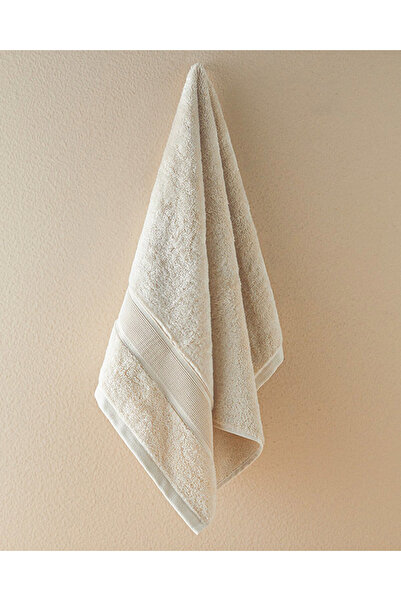 English Home Poffy Soft-Premium Pamuklu Yüz Havlusu 50x80 cm Bej