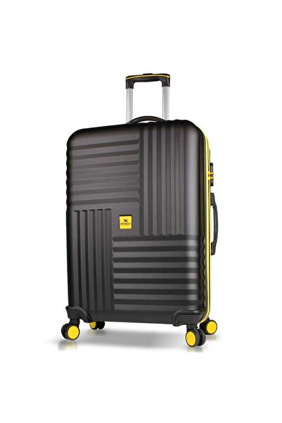 My Valice Puzzle Abs Büyük Boy Siyah Valiz