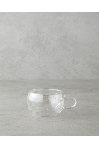 English Home Mistral Borosilikat Cam Double Wall Kupa 100 ml Şeffaf