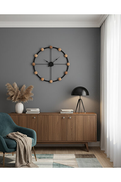 Ex Machine Industry Metal Büyük Duvar Saati Siyah Rustik Benzersiz Hediyeler ...