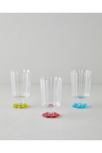 English Home Springtime Cam 3'lü Bardak 280 ml Renkli