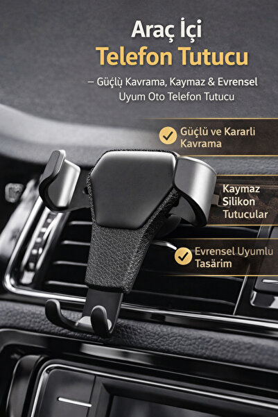 Manosta Araç İçi Telefon Tutucu — Güçlü Kavrama, Kaymaz & Evrensel Uyum Oto T...