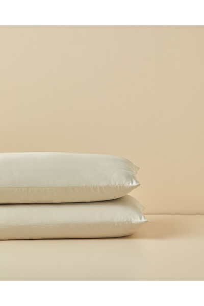 English Home Micell Pamuk Saten 2'li Yastık Kılıfı 50x70 cm Yeşil