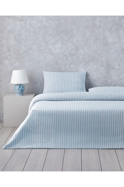 English Home Soft Streaks İpliği Boyalı Çift Kişilik Çarşaflı Nevresim Takımı...