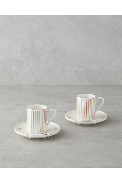 English Home Avelia Bone Porselen 4 Parça 2 Kişilik Kahve Fincan Takımı 90 ml...