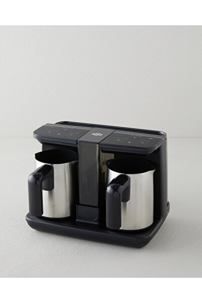 English Home TKM 6020 Çift Hazneli İkili Türk Kahvesi Makinesi Siyah-Krom