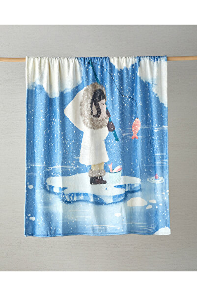 English Home Eskimo Wellsoft Çocuk Battaniye 150x200 cm Mavi