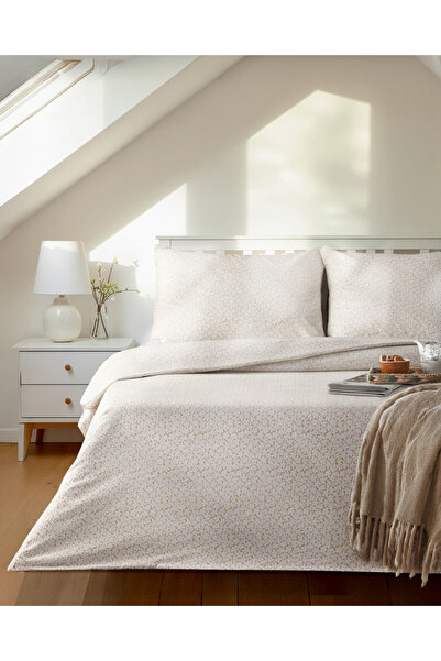 English Home Sweet Violet Kolay Ütülenir Çift Kişilik Çarşaflı Nevresim Takım...