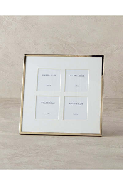 English Home Ramă Dorothy cu 4 compartimente, aurie