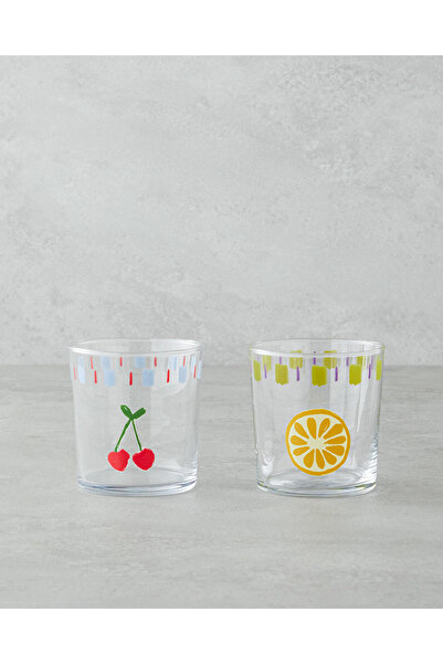 English Home Fruit Glass 2-Piece Glass 380 ml Colorful