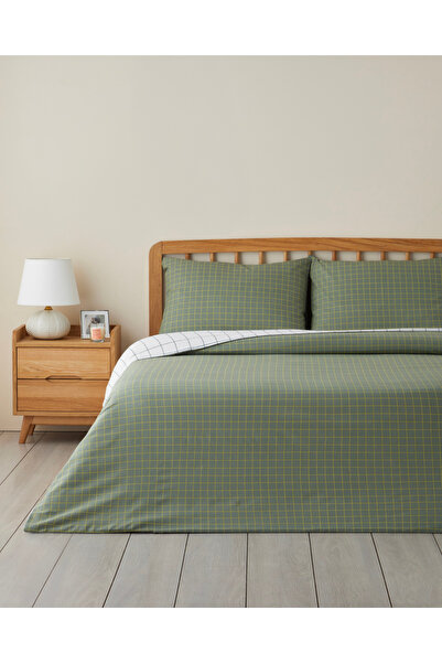 English Home Σετ Παπλωματοθήκης Διπλό Παπλωματοθήκης Checkmate Easy-Iron 200x...