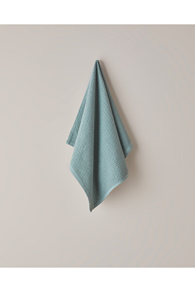 English Home Grid Pamuk Peškir za lice 50x70 cm tamnozelen