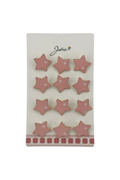 Flippy Set 12 Brose Martisor pentru Copii Stea cu Inima