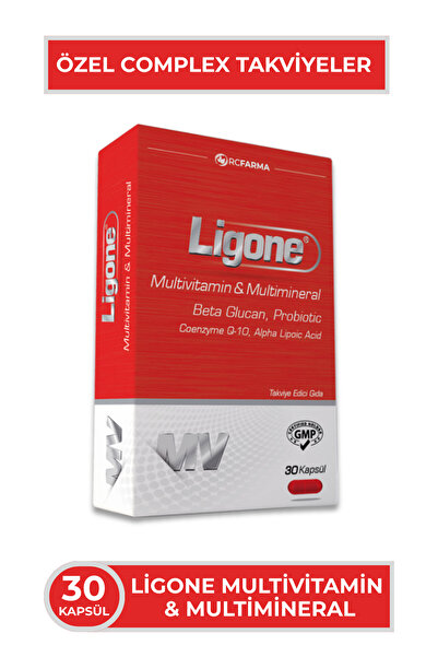 Ligone Beta Glukan + Probiyotik Multivitamin Multimineral 30 Kapsül