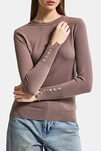 it's basic Жіночий візон колір w5-82 Трикотажна тканина з велосипедним коміро...