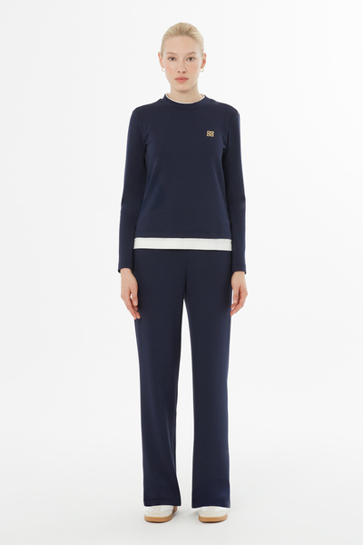 kı.we Etek Ucu Garnili Beli Lastikli Eşofman Takımı