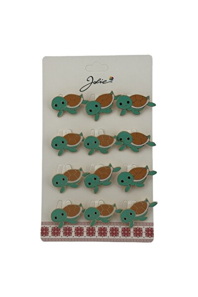 Flippy Set 12 Brose Martisor pentru Copii Broasca Testoasa,Jolie