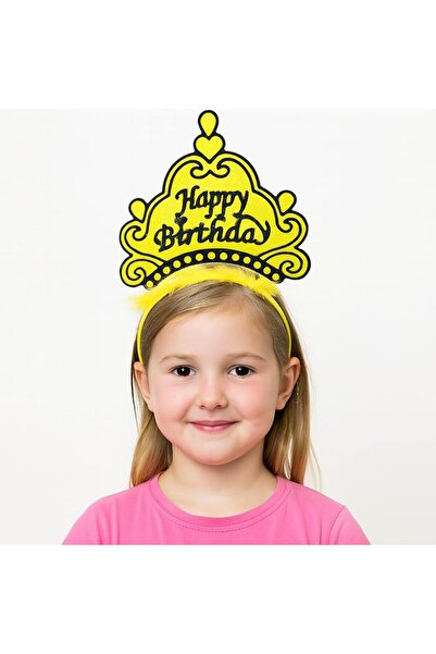 URZ GRUP تاج الأميرة لعيد الميلاد السعيد باللون الأصفر