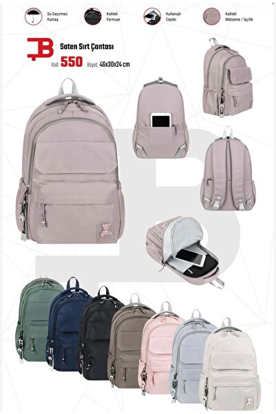 Bodmar Çanta Since 2023 Water Repellent Anti-Sweat Fabric High School and Mid...