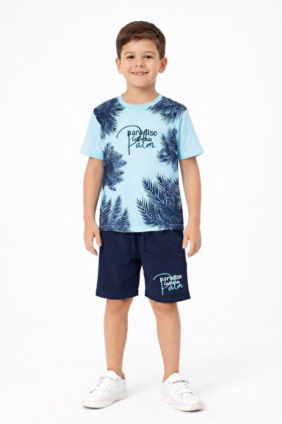 Cansın Mini Tirkizni raj, set od 2 dečačke šortseve 20650