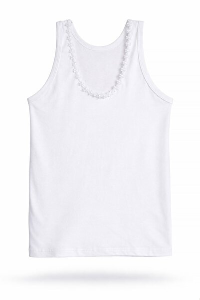 Cansın Mini Kız Çocuk Papatya Desenli 6'lı Atlet 14405